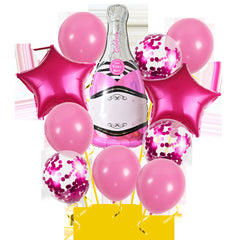 9pc Champagne Beer Balloon Set for Party Decorations