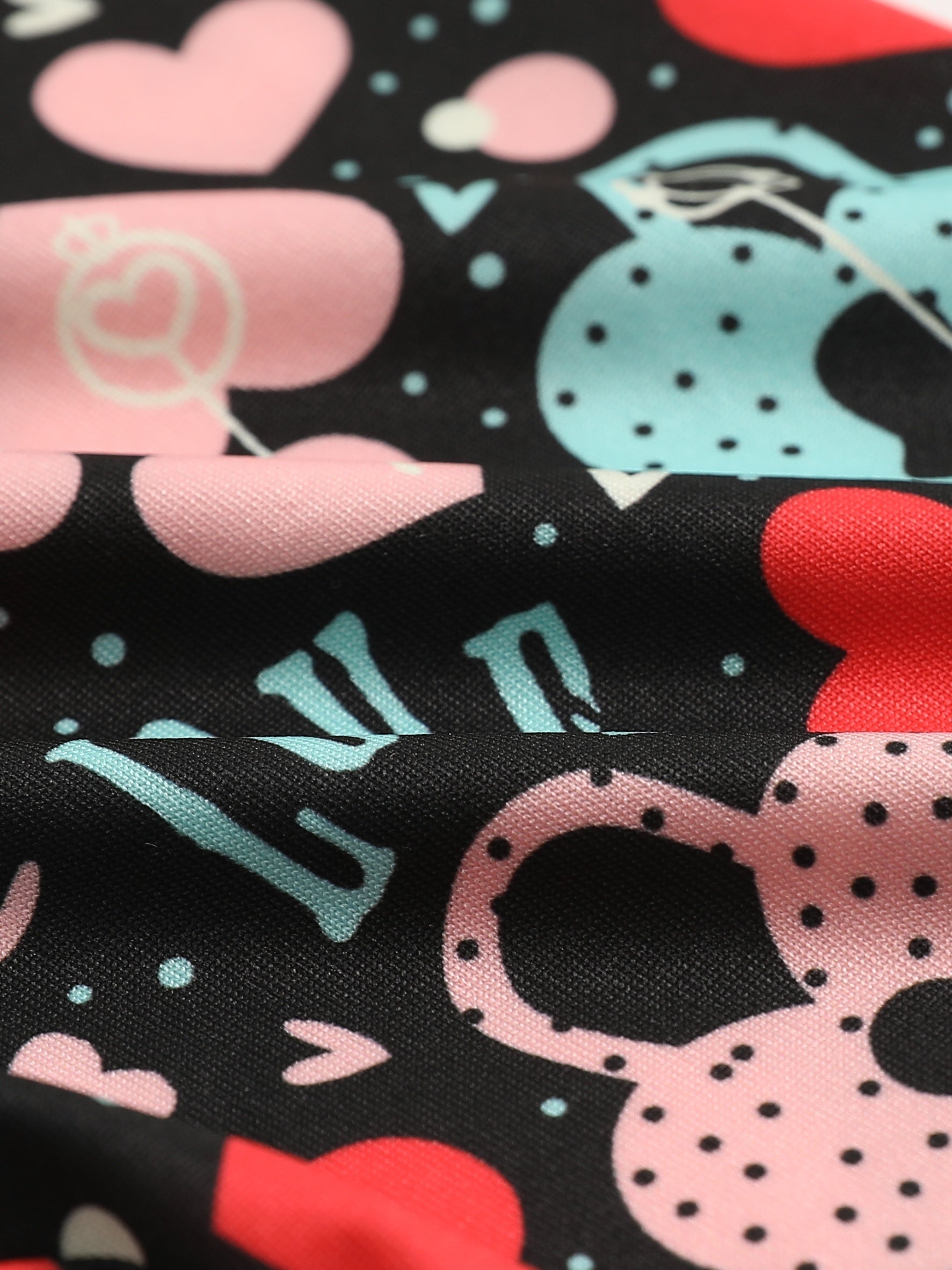 Toddler Girls Heart Pattern Dance Shorts Breathable Stretchy Safety