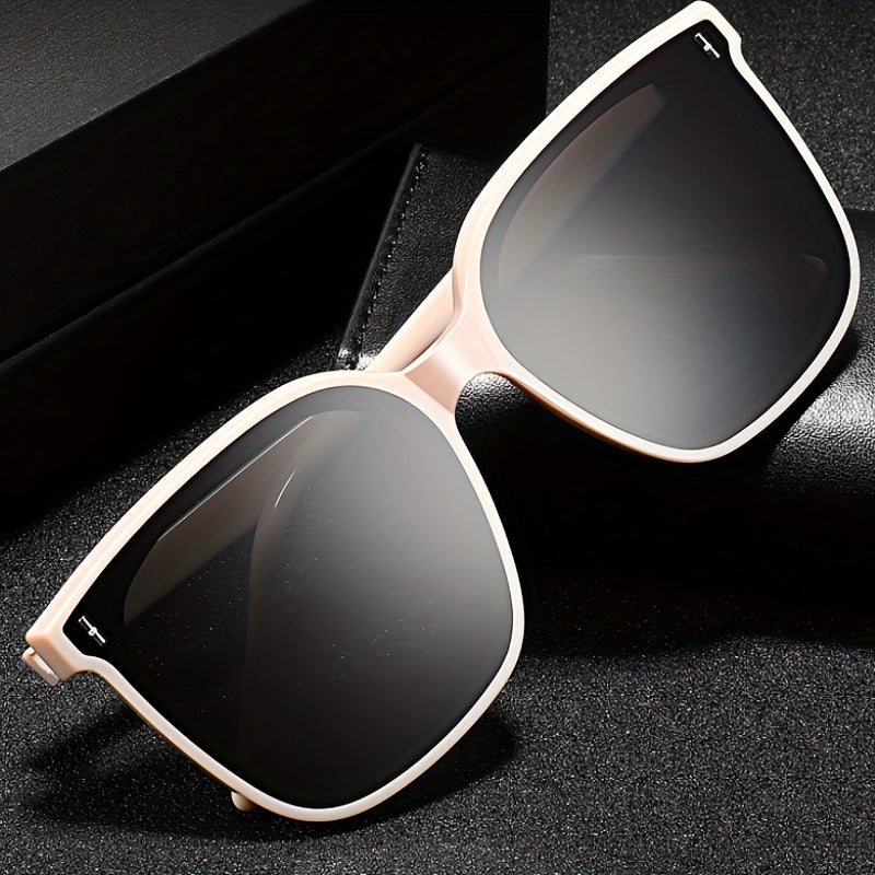 Large Square Frame Sunglasses Anti Glare UV400