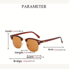 Men's Retro Sunglasses UV400 Protection for Driving & Cycling