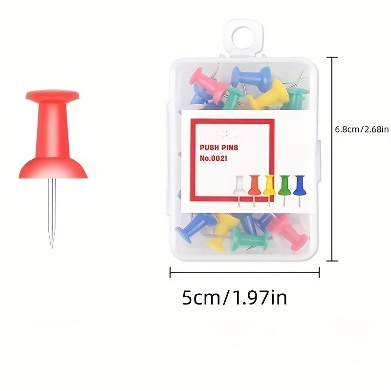 Colorful I-shaped Large Head Nails for Wood, Walls, Messages - 1pc