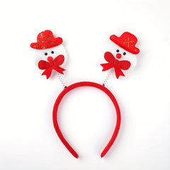 Christmas Headband Snowmen & Reindeer Horns for Old People