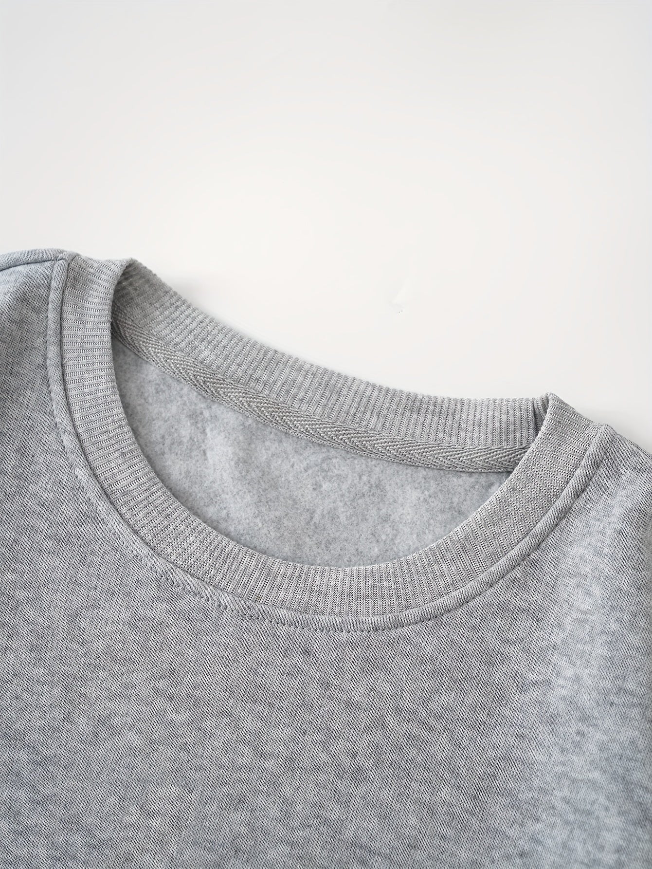 Bee Printed Warm Sports Sweatshirts Long Sleeve Round Neck Casual Pullover