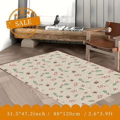 Christmas Tree Kitchen Rug Washable Christmas Door Mat Living Room Carpet