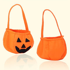 Hand held Pumpkin Bags Candy Bags Happy Face Three dimensional Pumpkin Bags