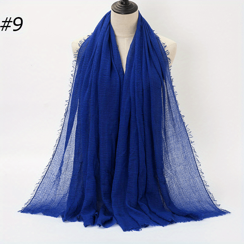 Wrinkle Breathable Hijab Soft Headband Bandana