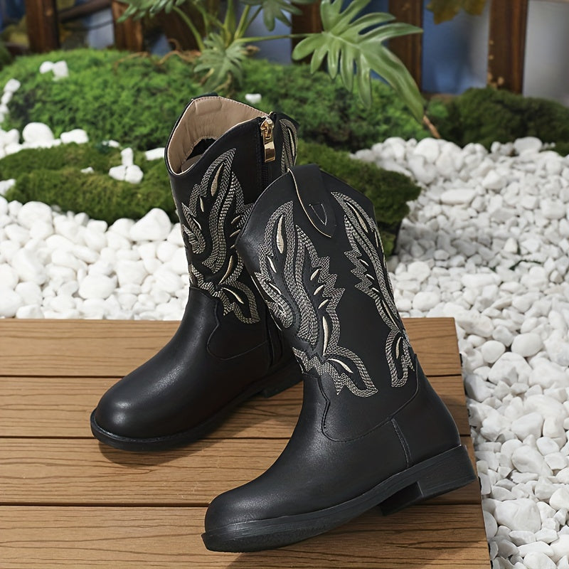 Vintage Ankle Plus Fleece Boots For Girls Kids Comfortable Non Slip Boots