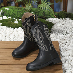 Vintage Ankle Plus Fleece Boots For Girls Kids Comfortable Non Slip Boots