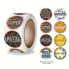 500pcs Copper Paper Stickers For Bag Decoration Sealing Handcraft Stickers