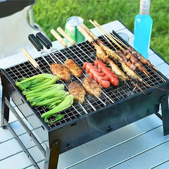 Portable Folding BBQ Grill Outdoor Charcoal Grill Camping Picnic Hiking