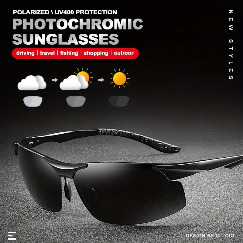 CLLOIO Photochromic Lens Polarized Sunglasses for Sports