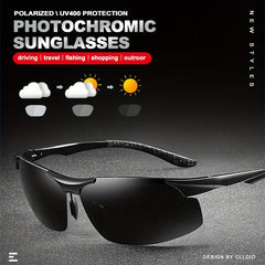 CLLOIO Photochromic Lens Polarized Sunglasses for Sports