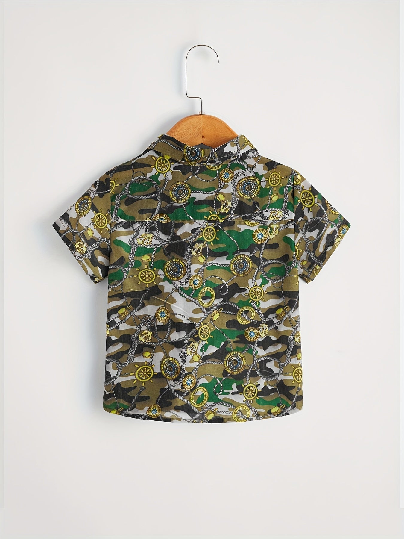 Toddler Boys Camouflage Short Sleeve Shirt