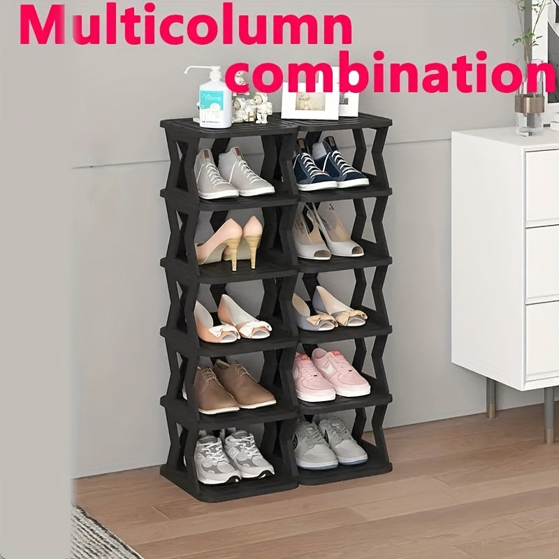 1Pc Foldable Shoe Rack Shoe Storage Shelf - Durable Space Saving Organizer