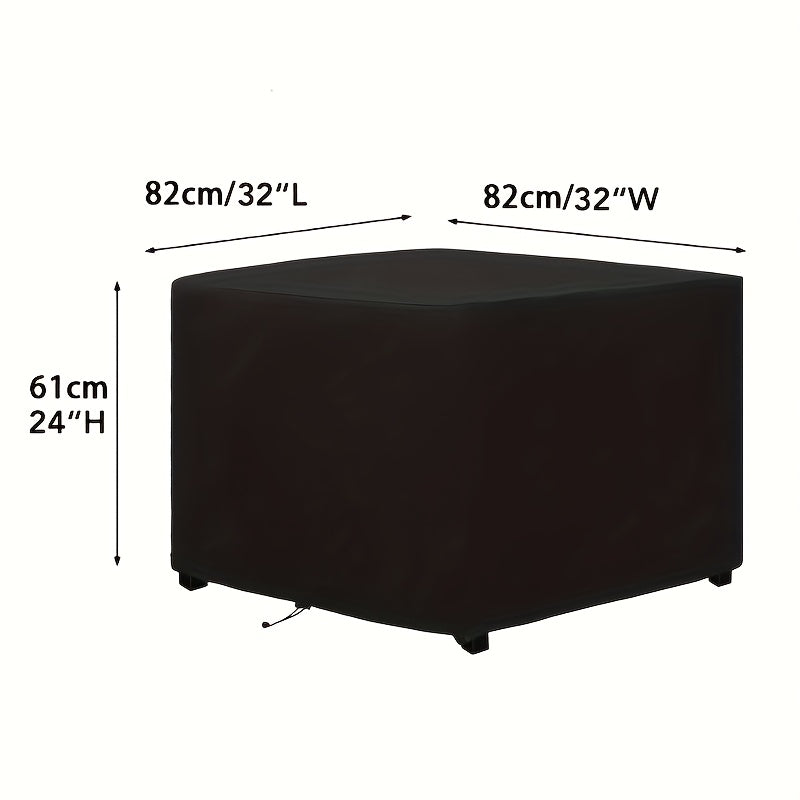 Durable 420D Oxford Fabric Square Fire Pit Cover for 71-81 Gas Fire Table