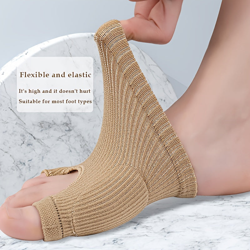 1pc Universal Split Toe Stocking Front Palm Pad Compression Toe Separator