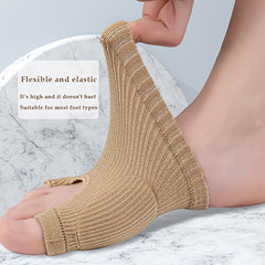 1pc Universal Split Toe Stocking Front Palm Pad Compression Toe Separator