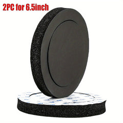 2pcs Speaker Gasket Sound Insulation Ring Bass Door Trim Self Adhesive DIY