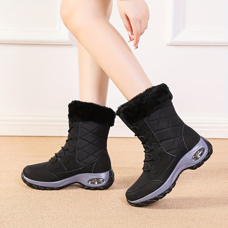 Women's Snow Boots with Air Cushion & Thermal Insulation