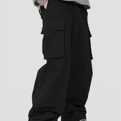 Men's Cargo Pants Straight Leg Loose Casual Outdoor Work Hiking