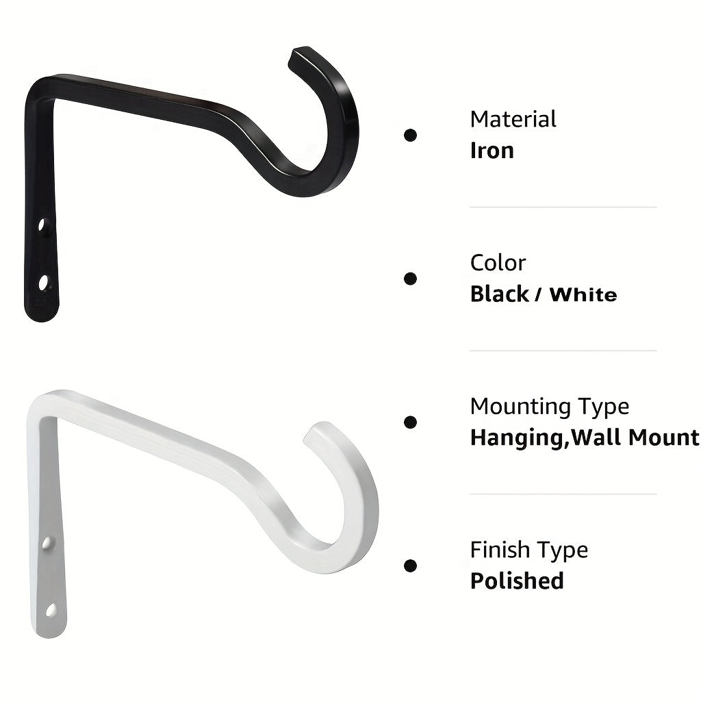 1pc Heavy Duty Iron Plant Hanger Wall Decorative Hook