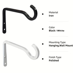 1pc Heavy Duty Iron Plant Hanger Wall Decorative Hook
