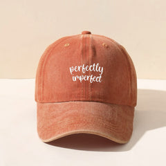 Imperfect Washed Baseball Cap Sun Hat Unisex