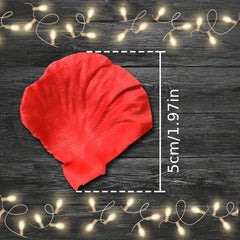 1000pcs Red Rose Petals for Romantic Nights & Wedding Decor