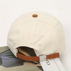 Men's Cotton Baseball Cap with Letter Embroidery