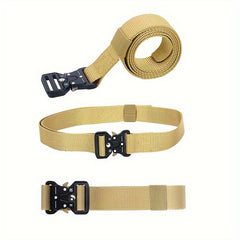 Quick Release Buckle Canvas Belt Outdoor Men's Military Training Belt