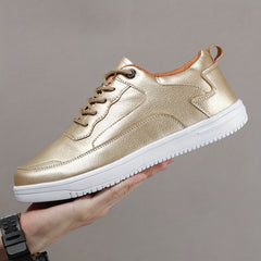 Men's Non slip Skate Shoes Casual Outdoor Lace up Walking Sneakers Flat Shoes