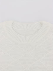 Solid Loose Casual Long Sleeve Sweater for Women