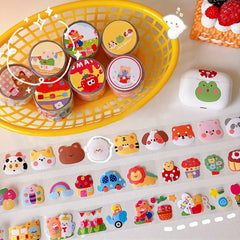 Creative Bear Tape Journal Index Stickers DIY Decoration Stickers