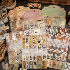 Yellowed Paper Series Retro Stickers Bundle
