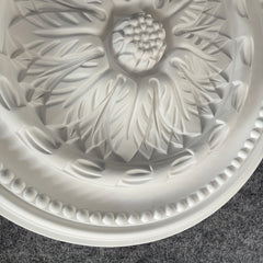 French PU Lamp Panel Round Ceiling Decoration European Gypsum Chandelier Base