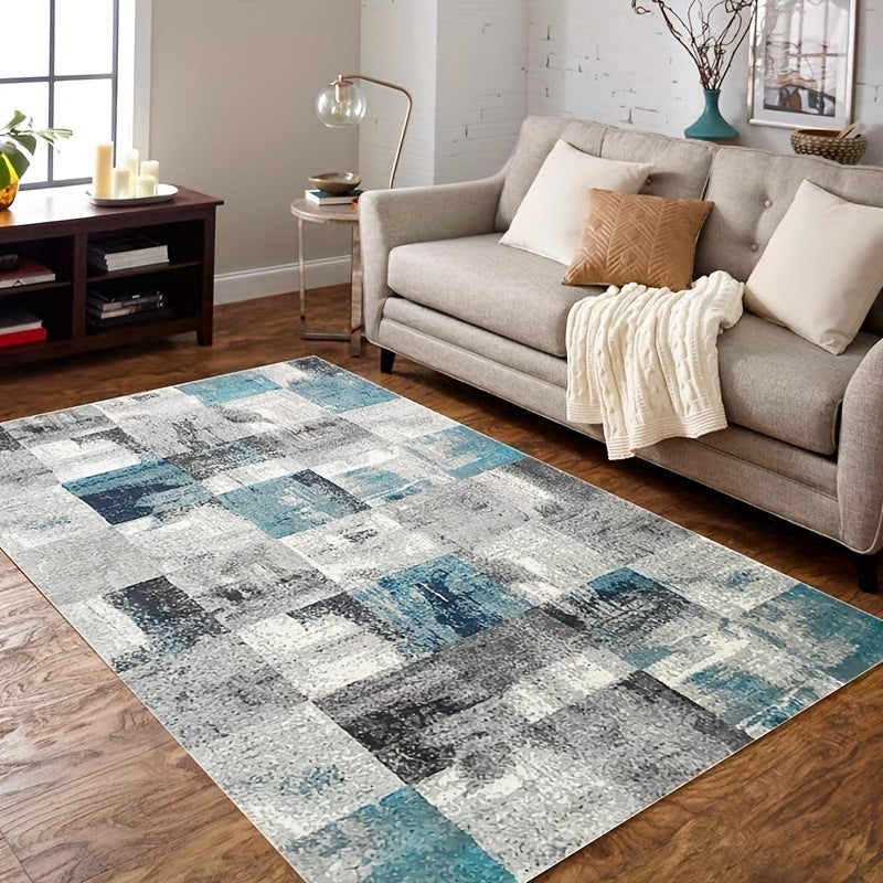Abstract TPR Backing Soft Carpet Vintage Floor Mat