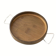 Bamboo Sofa Armrest Table Portable TV Tray Small Side Table