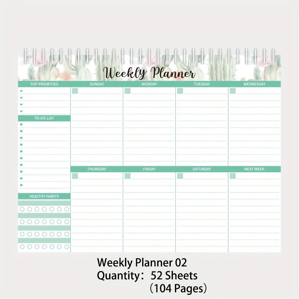 Weekly Planning Notepad To Do Planner With Notes Daily Schedules