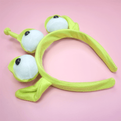Three Eyed Alien Monster Headband Plush Headwear