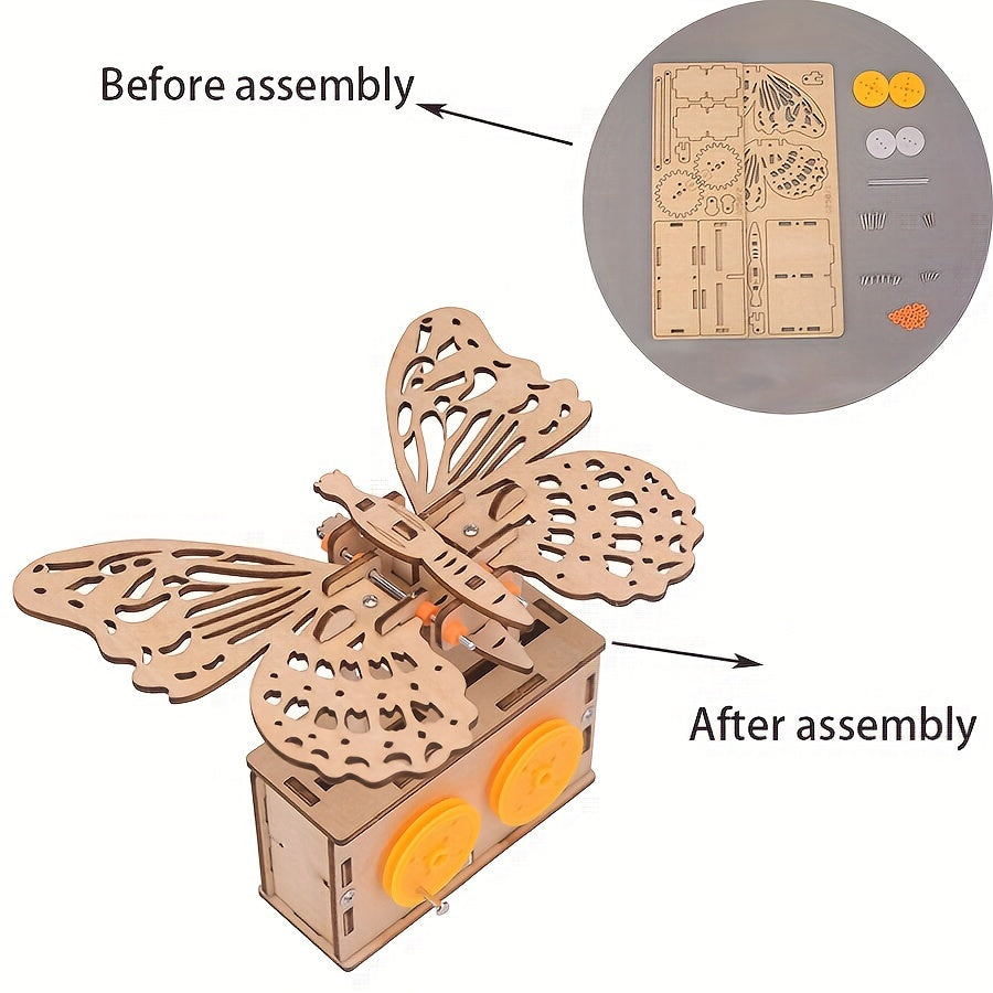DIY Mechanical Butterfly Kit for Kids Science Experiment