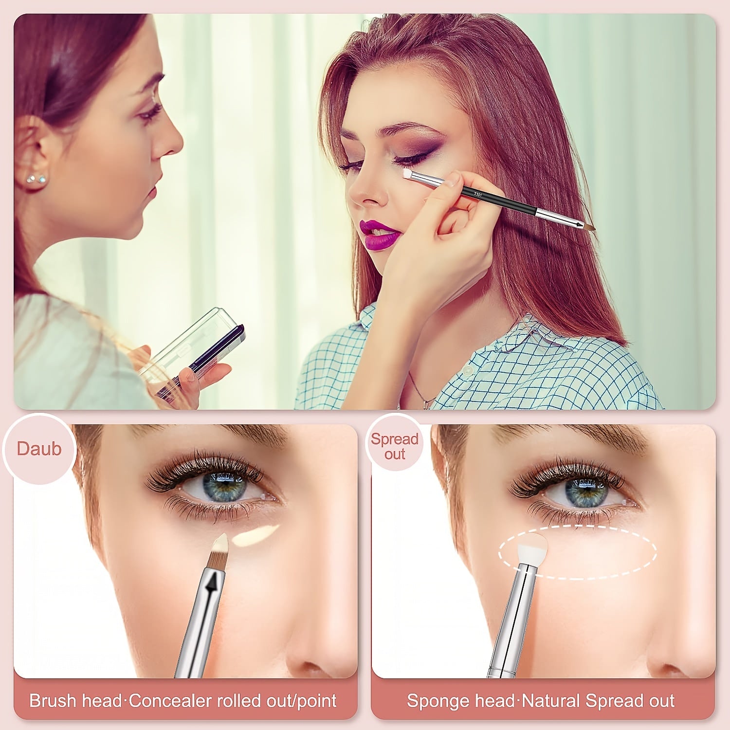 Professional Fine Tip Eyeliner Brush Set for Precise Application