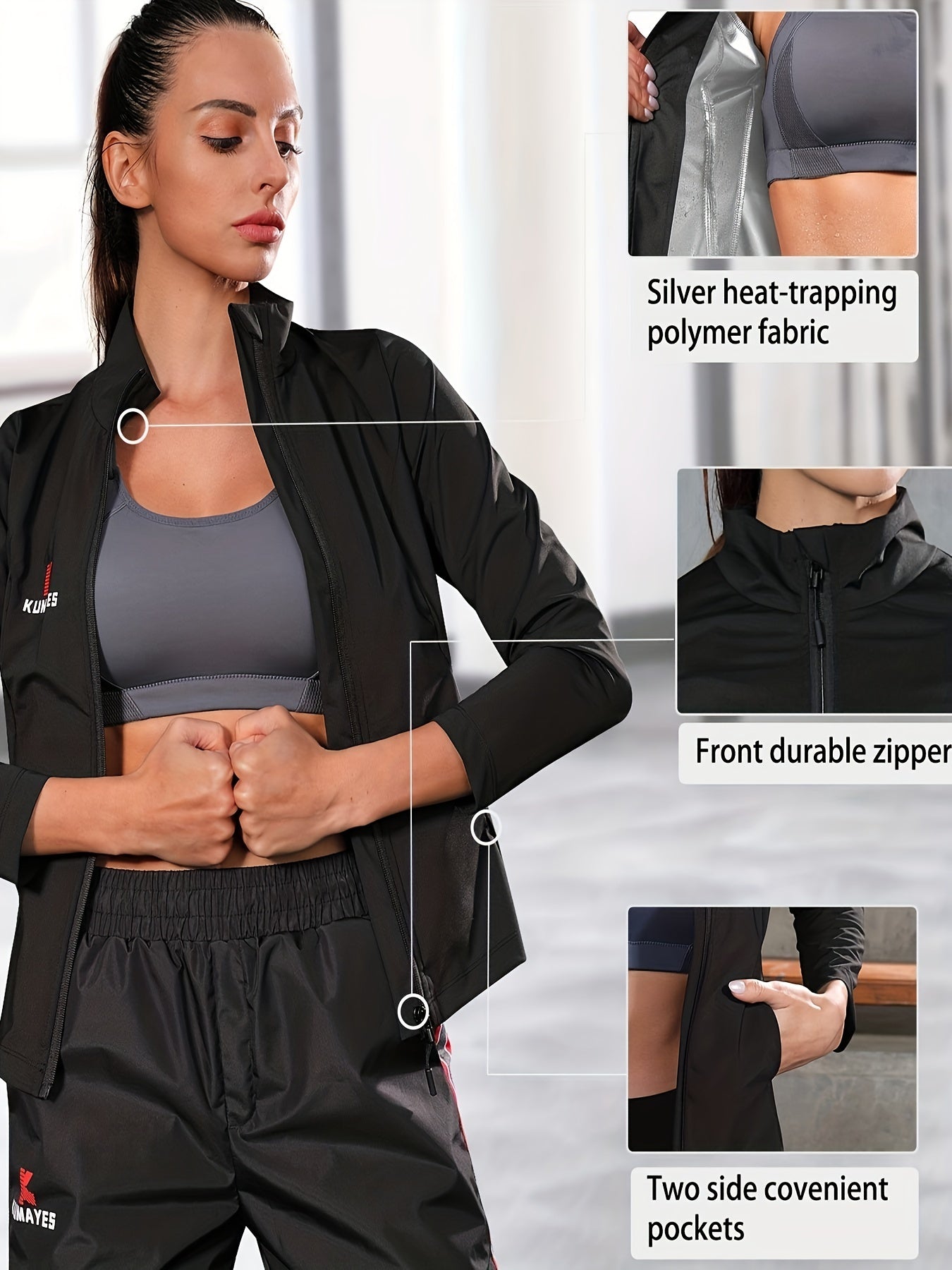 Women's Sauna Sweat Suit Waist Trainer for Weight Loss