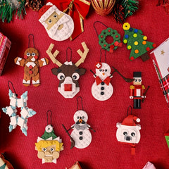 Christmas Ornaments Building Kit 11 in 1 Stocking Stuffers Decor Toys C