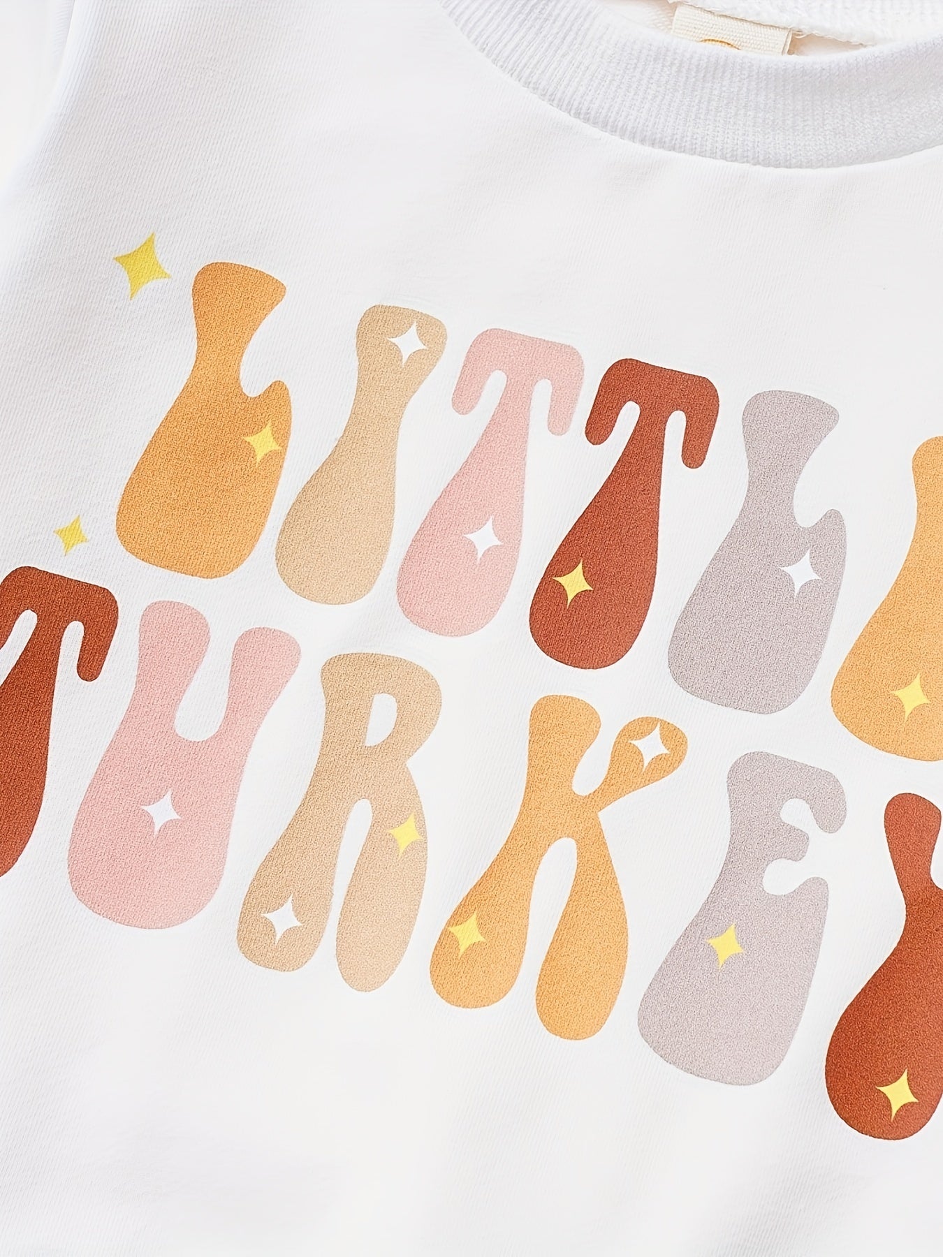 Baby Thanksgiving Little Turkey Sweatshirt T Shirt Kids Pullover Top