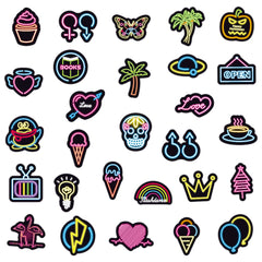 100pcs Neon Vinyl Stickers Water Bottle Pack Laptop Phone Skateboard