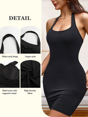 Shaping Halter Dress Tummy Control Backless Body Shaper Women's Underwear