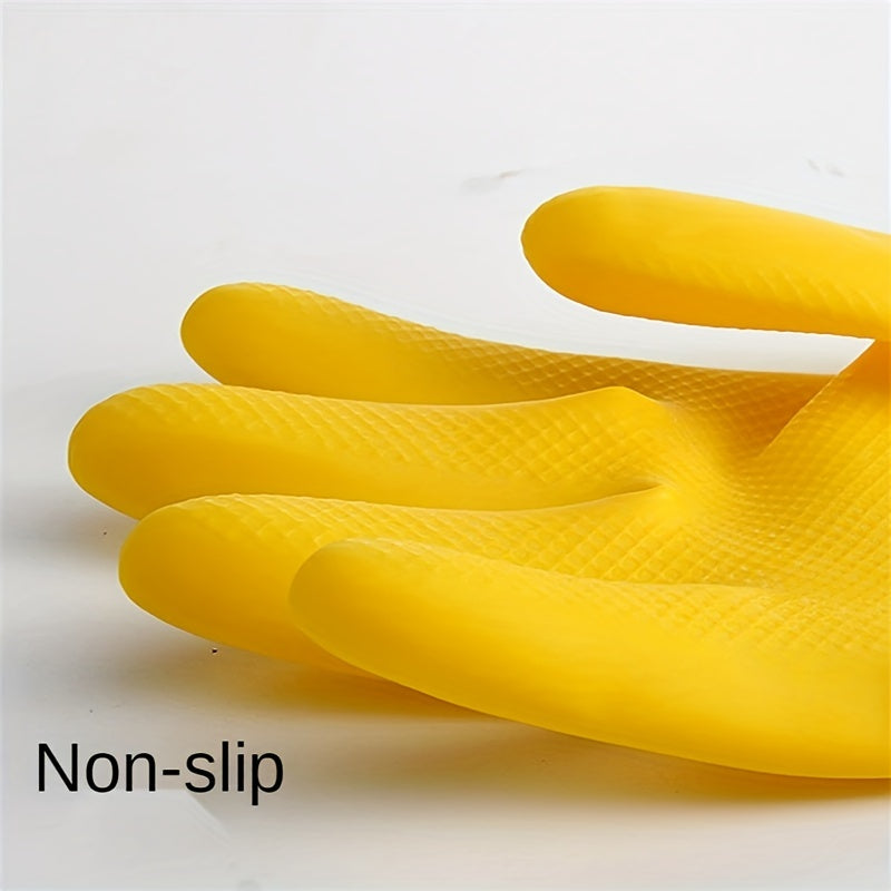 Latex Gloves for Kitchen and Dishwashing Waterproof and Thickened