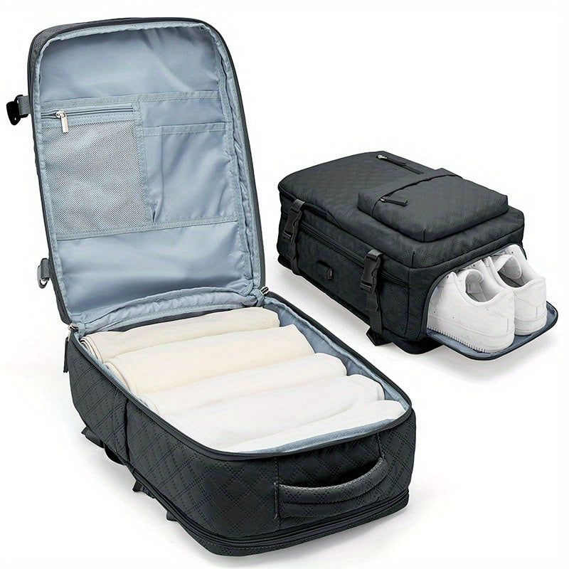Travel Backpack With Independent Shoes Storage Men Women Schoolbag
