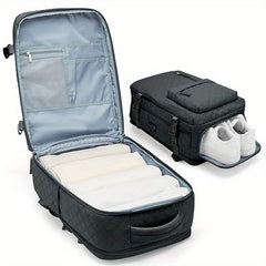 Travel Backpack With Independent Shoes Storage Men Women Schoolbag