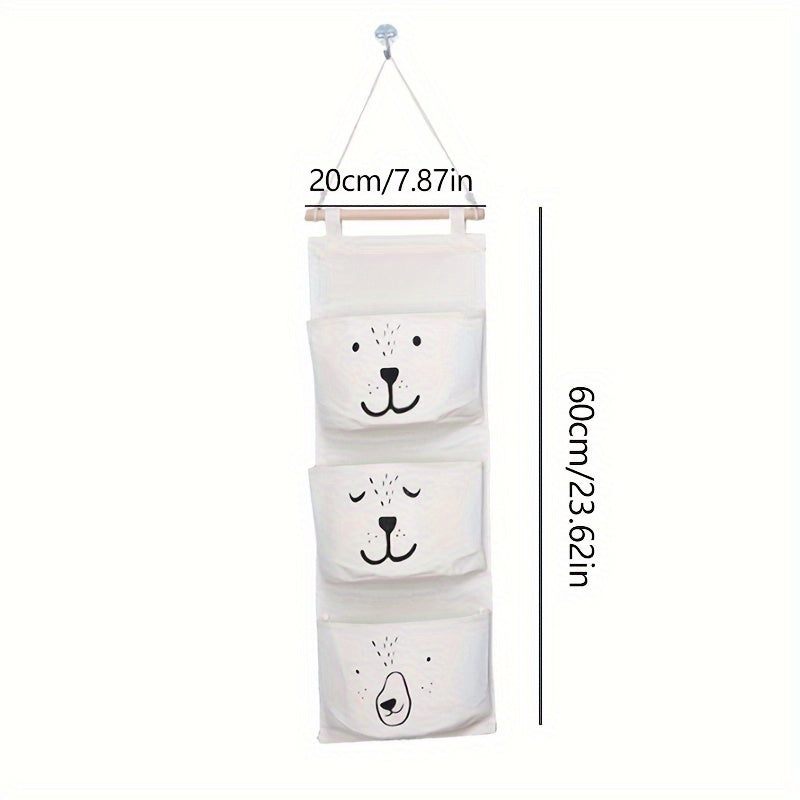 Over The Door Storage Hanging Fabric Bag Bedside Wall Hanging Storage Bag